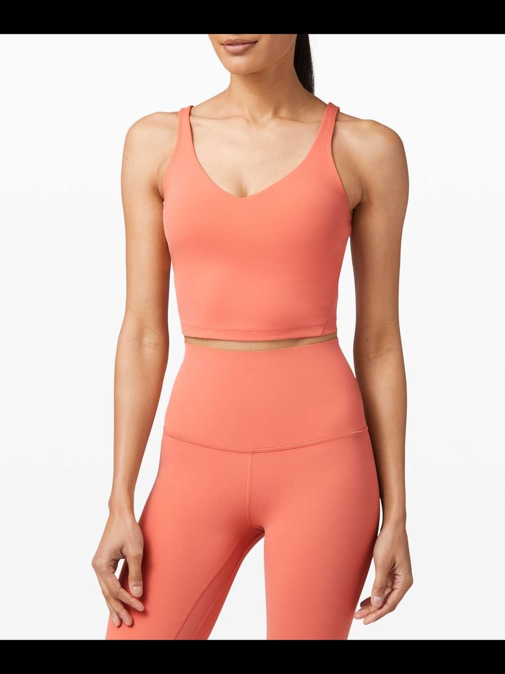 Lululemon Align Rustic Coral Crop Tank Size 0